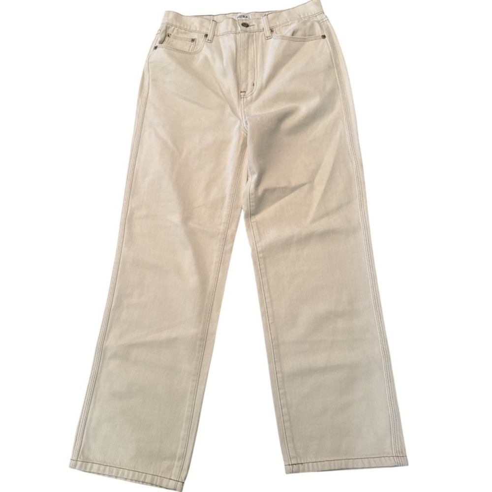 Pistola Beige Charlie High Rise Straight Leg Womens Size 27